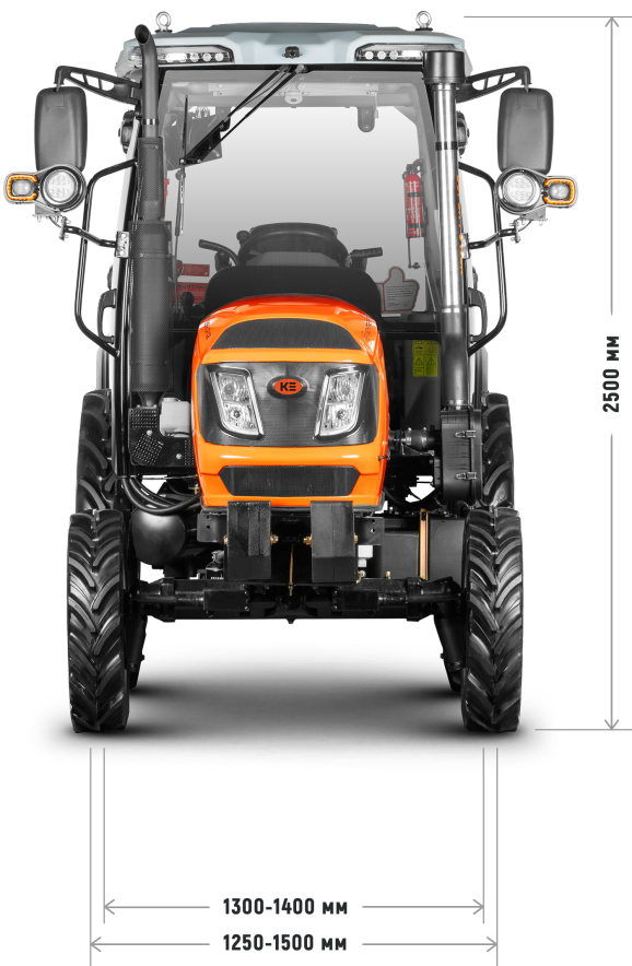 Габариты спереди