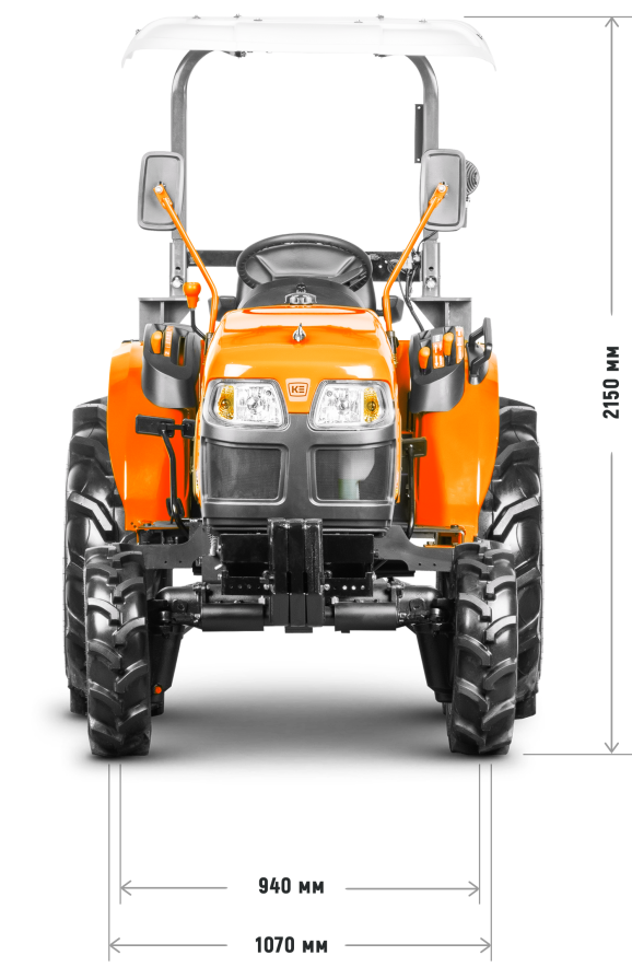 Габариты спереди