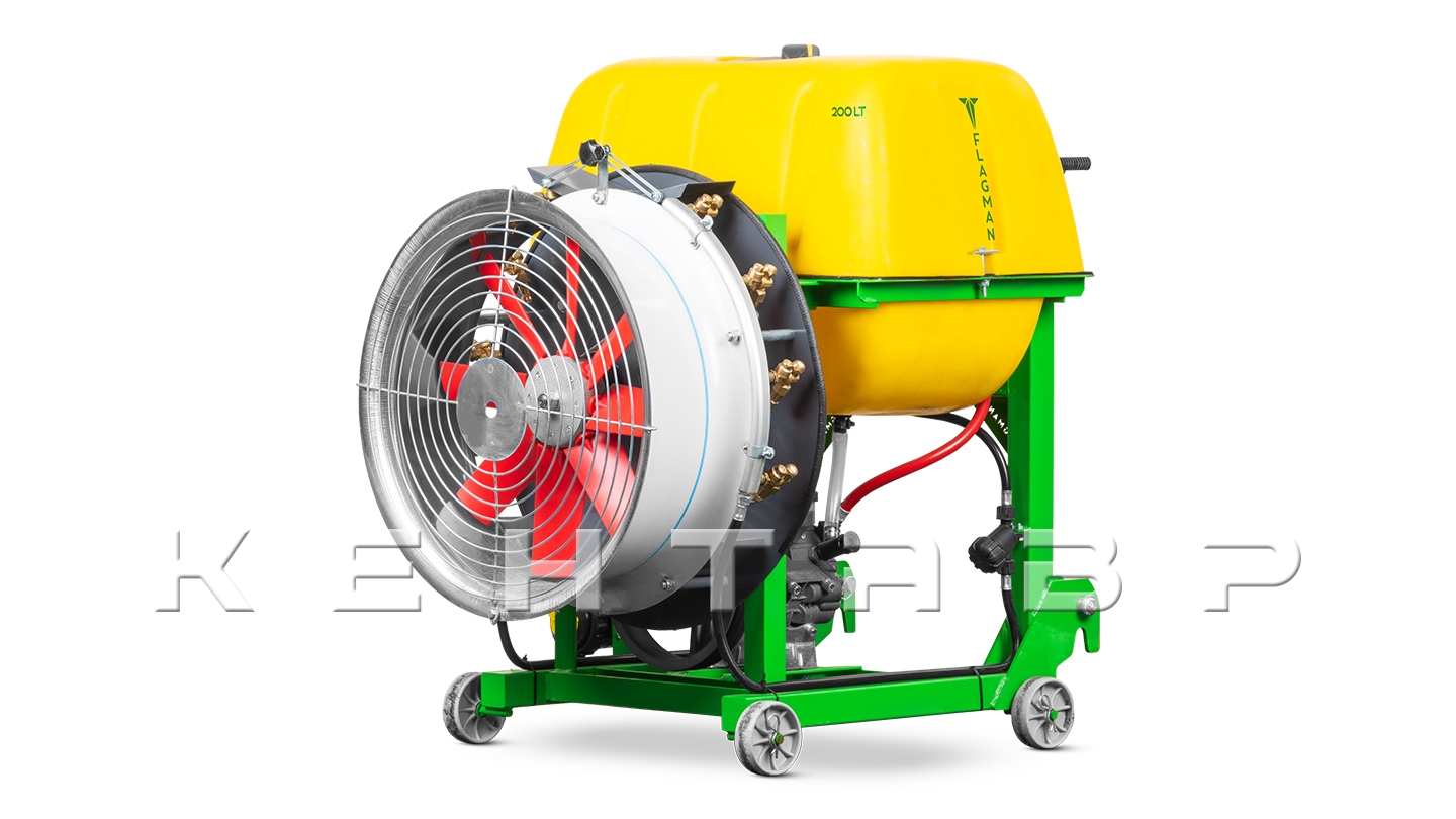 Опрыскиватель садовый вентиляторный Флагман | Flagman S300/1 (300 л) + (кардан 85см/6х6/со сваркой)