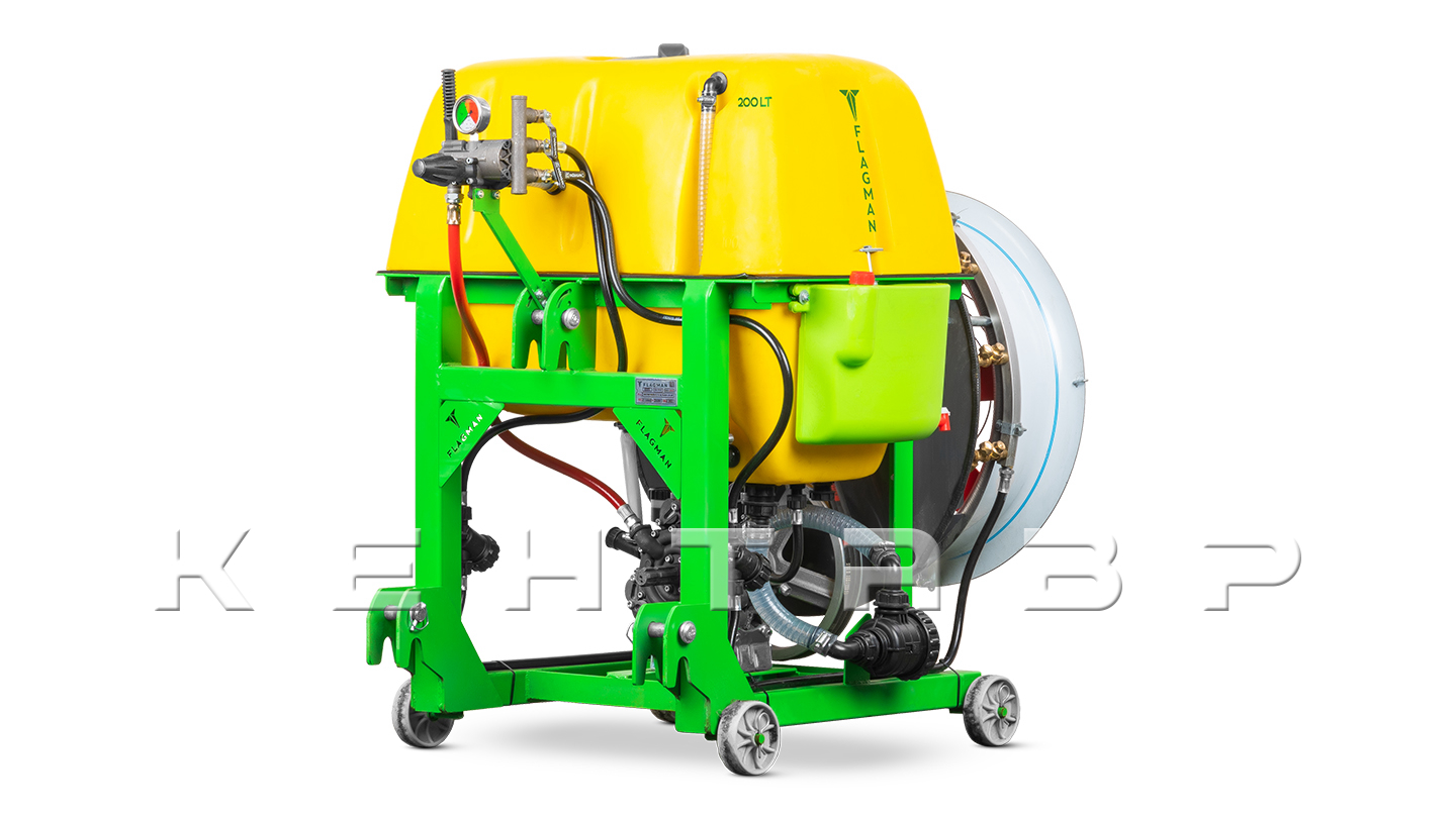 Опрыскиватель садовый вентиляторный Флагман | Flagman S200/1 (200 л) + (кардан 85см/6х6/со сваркой)