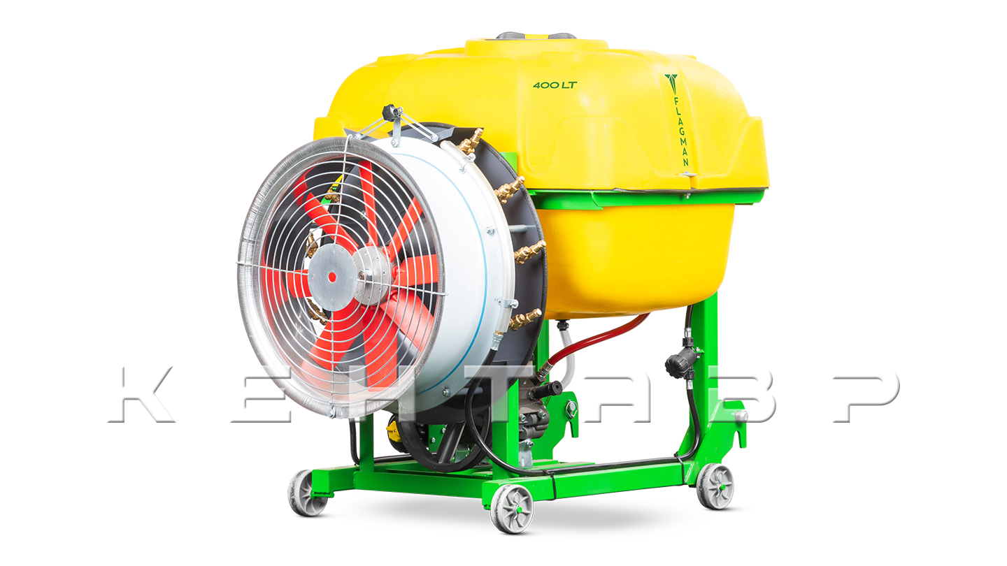 Опрыскиватель садовый вентиляторный Флагман | Flagman S400/1 (400 л) + (кардан 85см/6х6/со сваркой)