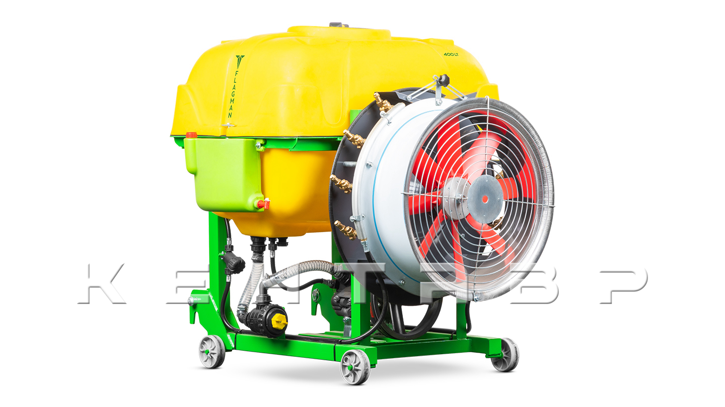 Опрыскиватель садовый вентиляторный Флагман | Flagman S400/1 (400 л) + (кардан 85см/6х6/со сваркой)