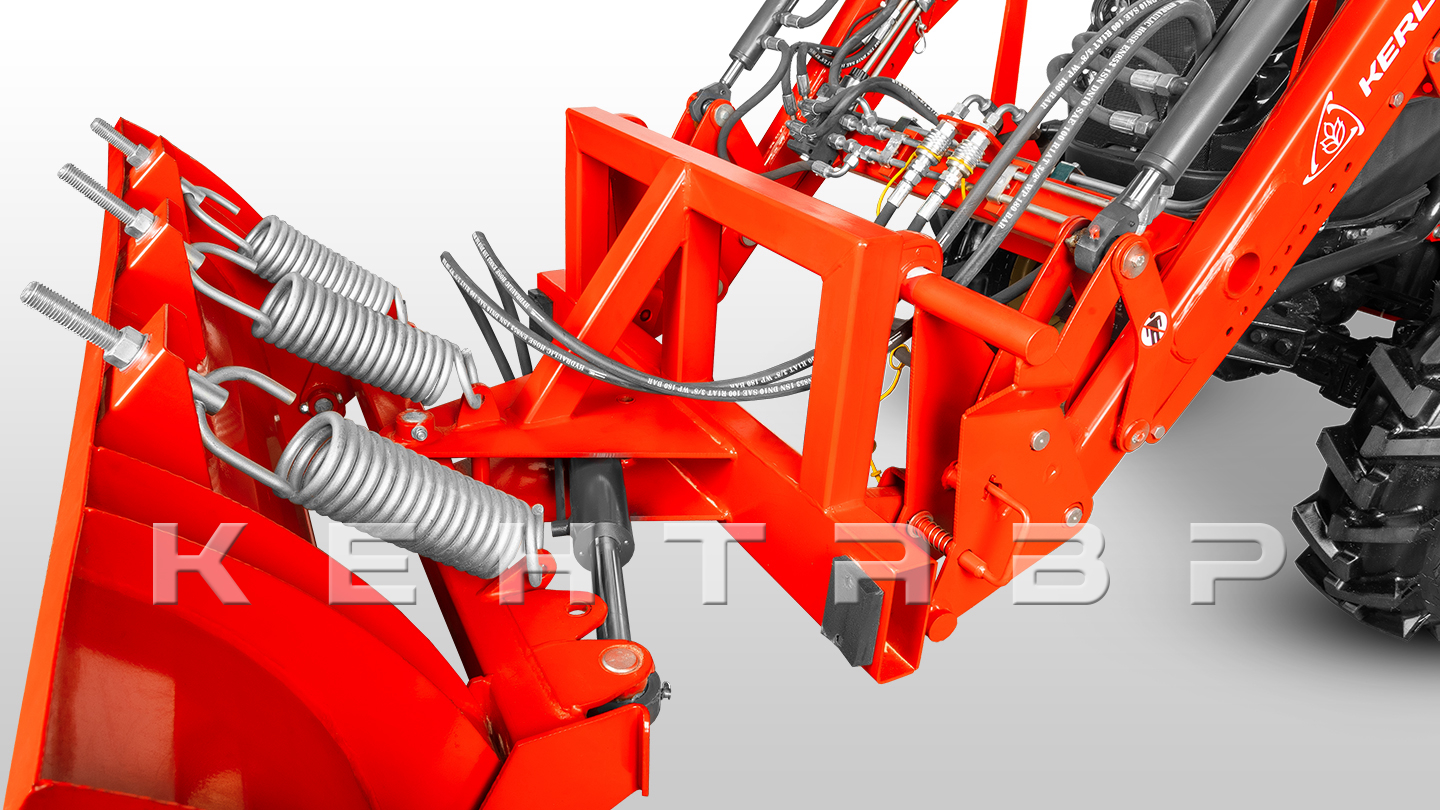 Отвал Kerland | Керланд 2035/3 FP к фронтальному погрузчику с пружинными амор. и гидроповоротом (1,6