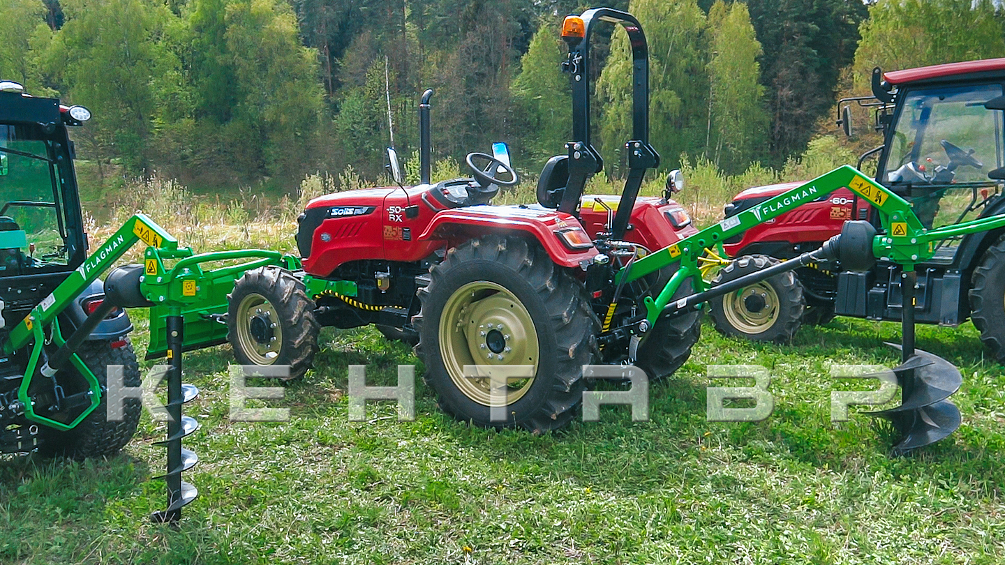 Земляной бур Flagman | Флагман M3A3 20/50 + (кардан 120см/6х6/усиленный/со шпонкой)