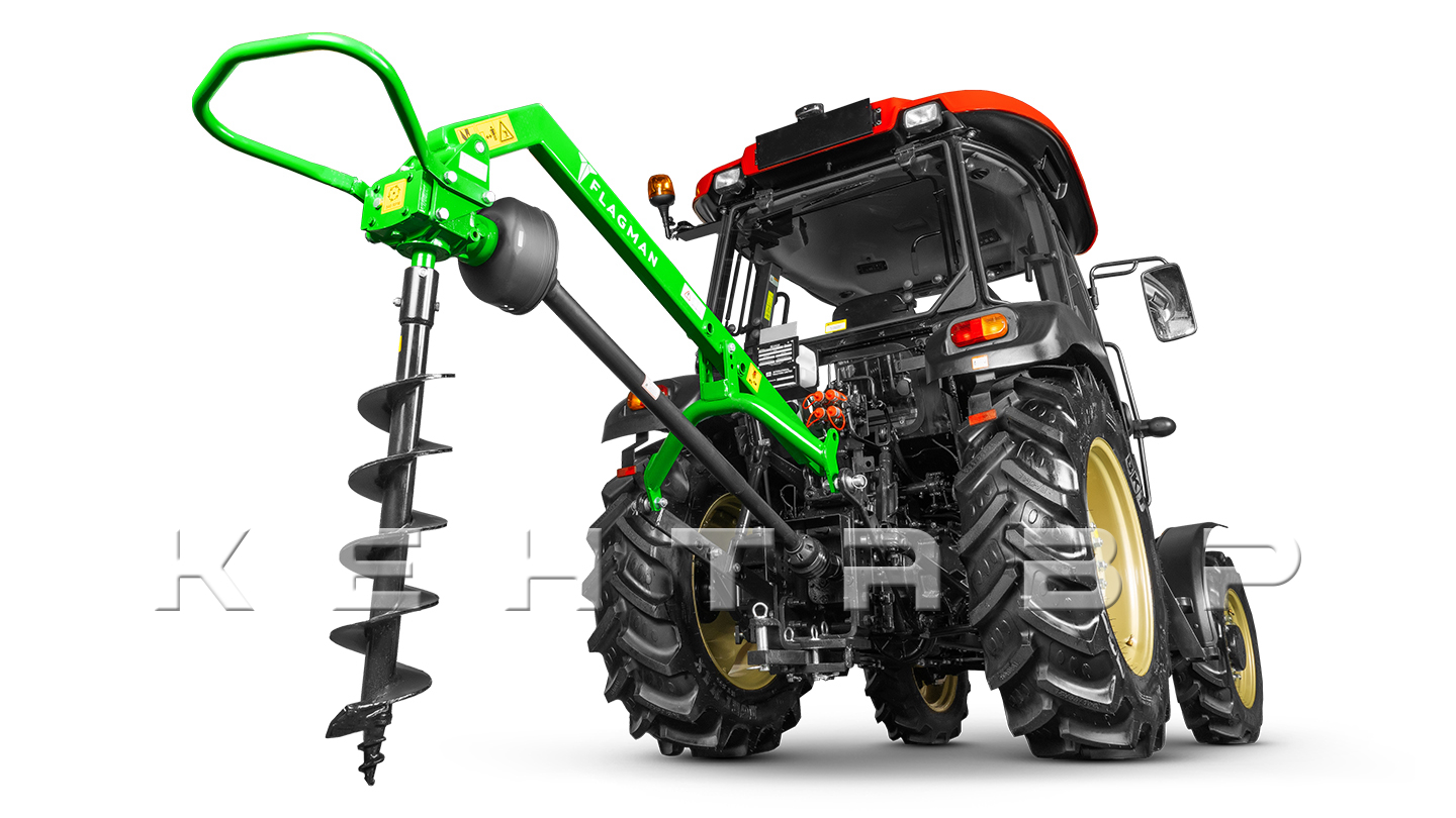 Земляной бур Flagman | Флагман M3A3 20/50 + (кардан 120см/6х6/усиленный/со шпонкой)