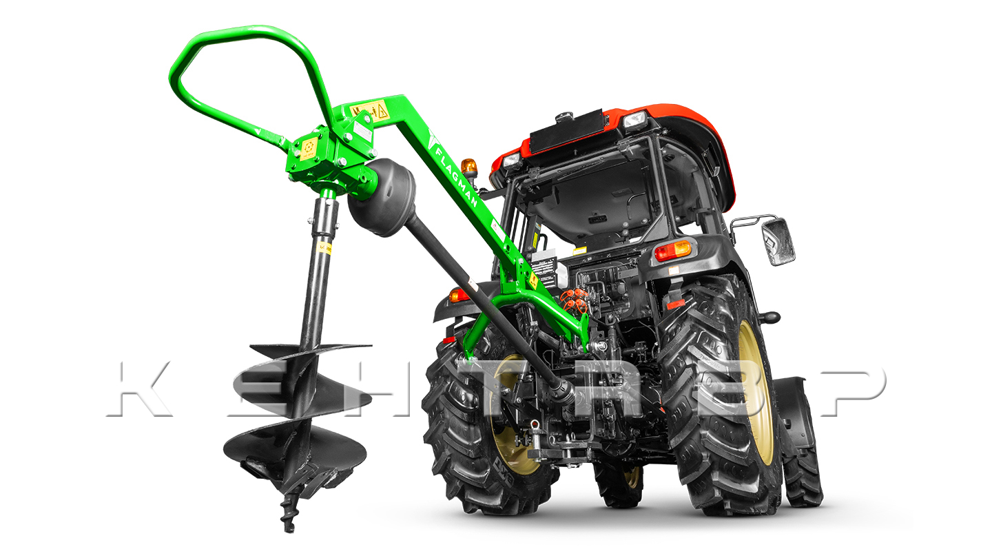 Земляной бур Flagman | Флагман M3A3 20/50 + (кардан 120см/6х6/усиленный/со шпонкой)