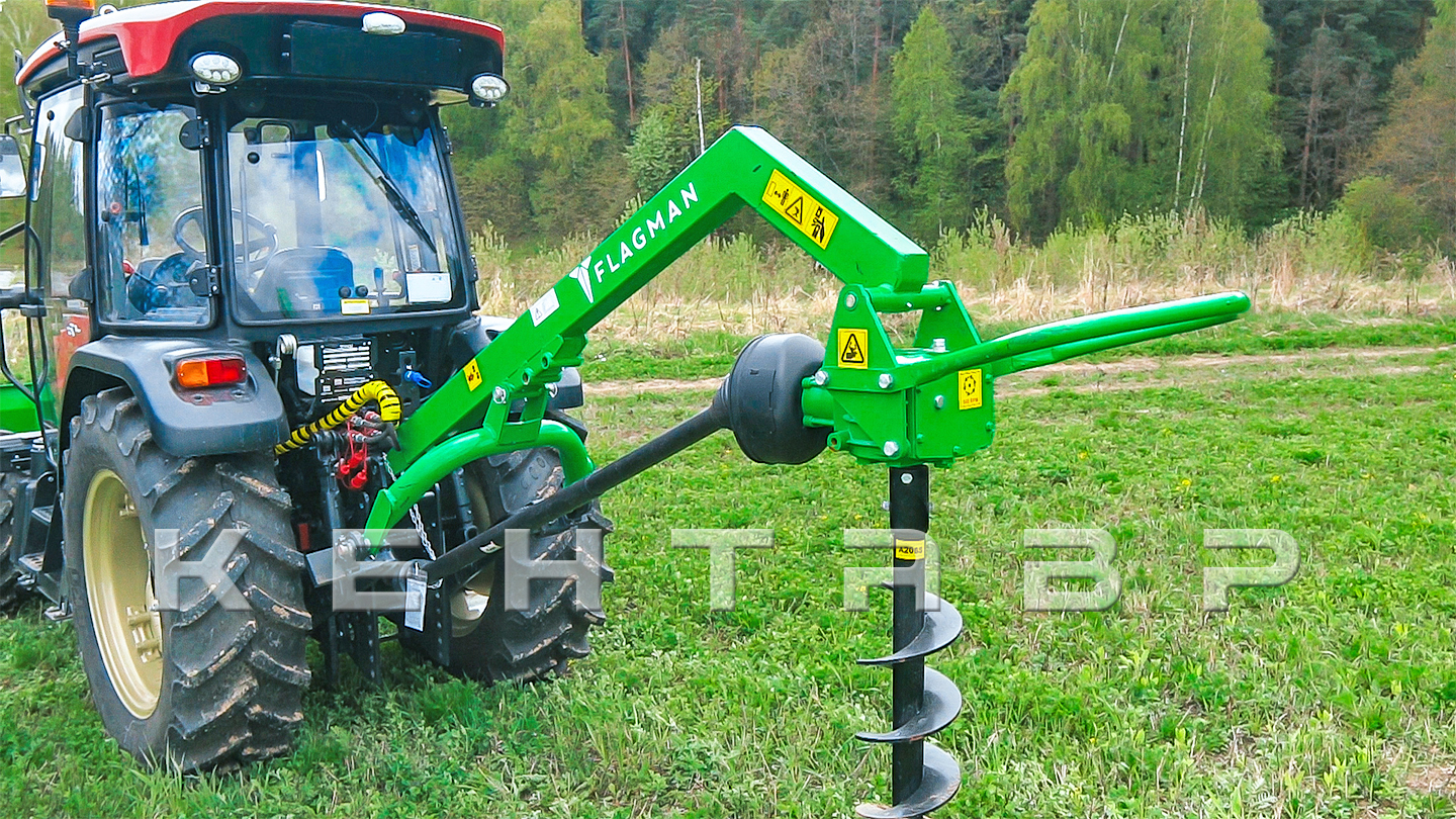 Земляной бур Flagman | Флагман M2 20/60 + (кардан 120см/6х6/усиленный/со шпонкой)