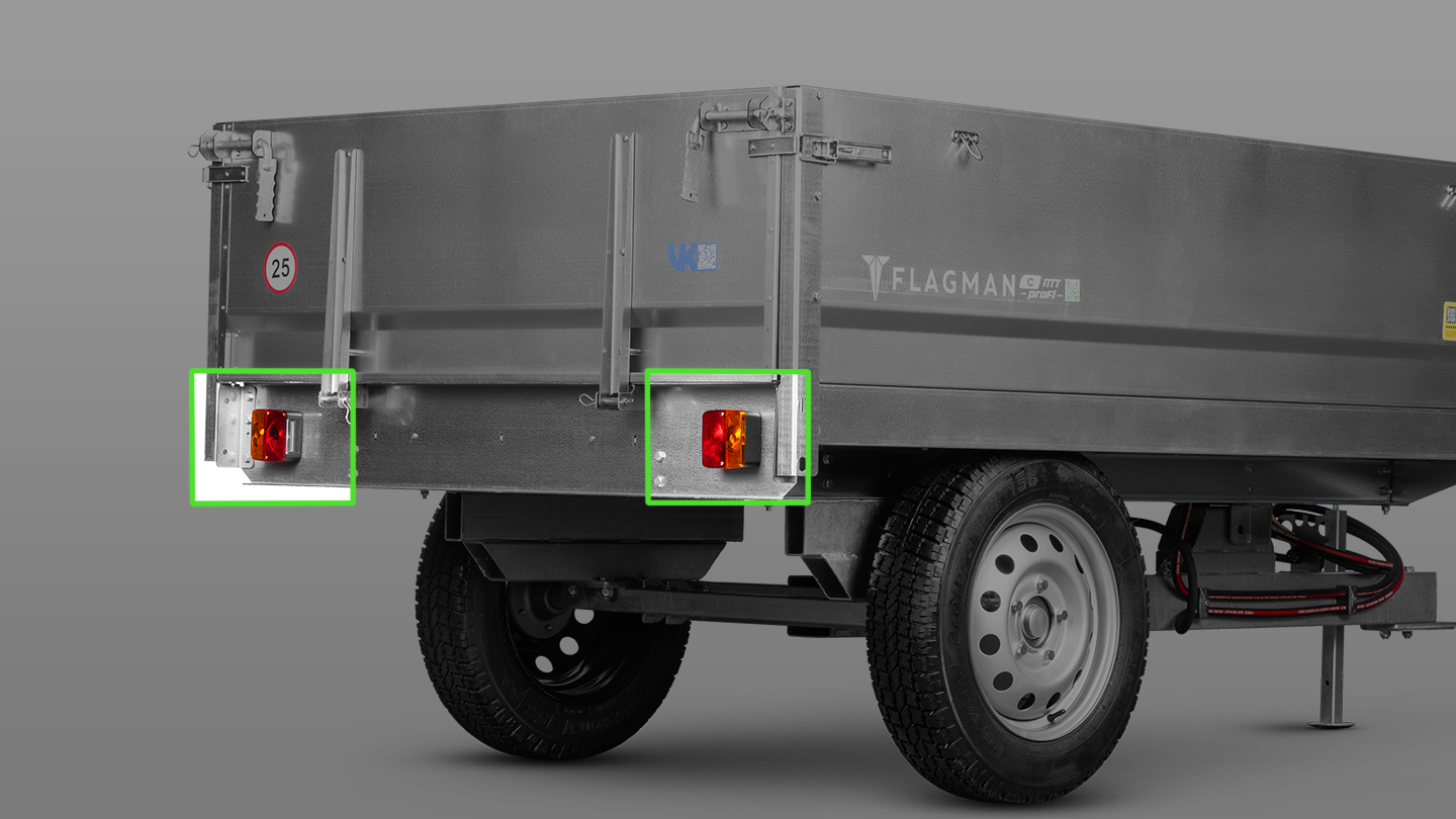 Прицеп Flagman | Флагман C/ПТТ — 1,5 с ПСМ к трактору (самосвальный) 0