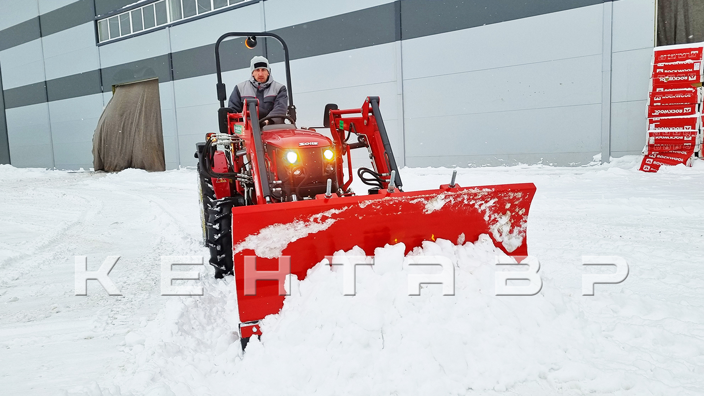 Отвал Flagman | Флагман 02 FP к фронтальному погрузчику с пружинными амор. и гидроповоротом (1,2 м)