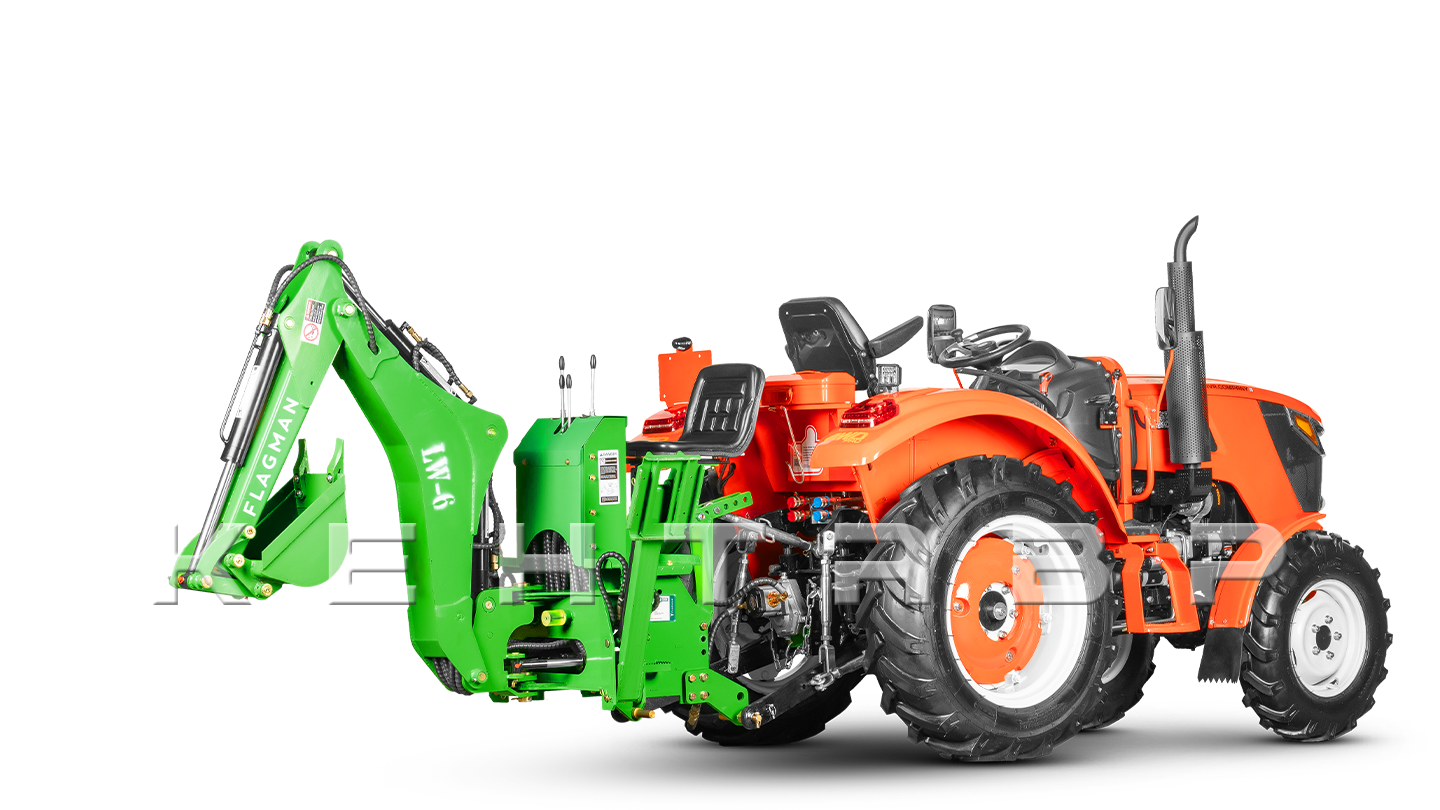 Навесной экскаватор Flagman | Флагман LW6 + захват механический