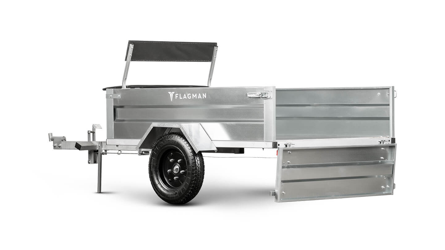 Прицеп Flagman | Флагман ПТМ — 0,5 к мотоблоку/мини-трактору 0