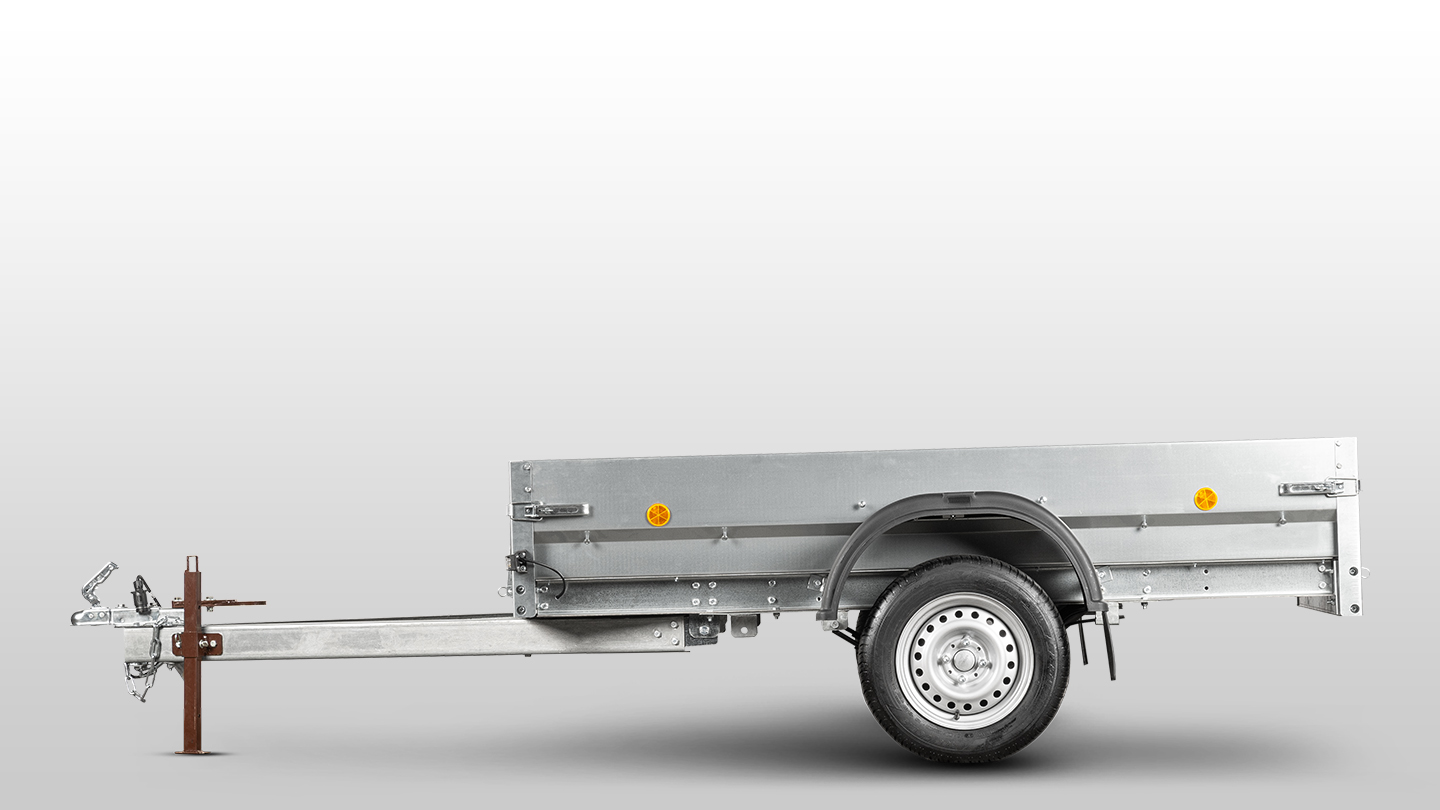 Прицеп Flagman | Флагман ПТТ — 0,5-0,7 с ПТС к мини-трактору (универсальный) 0