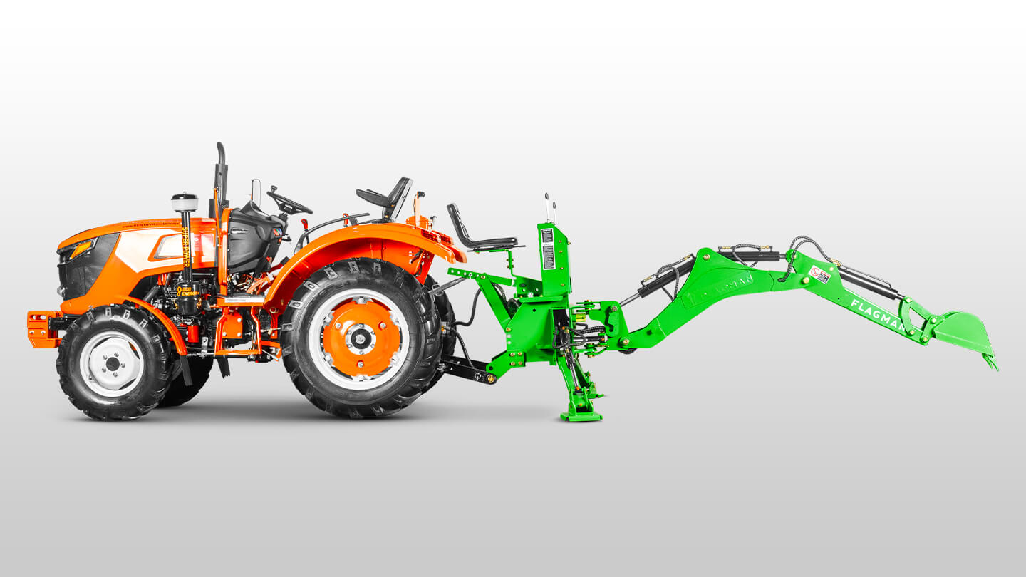 Навесной экскаватор Flagman | Флагман LW6 + захват механический 0