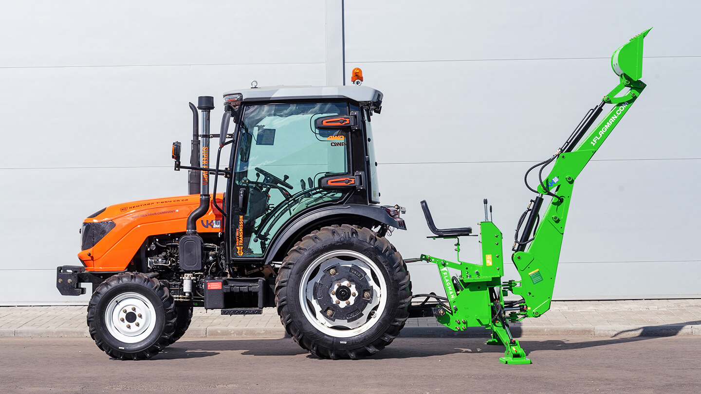 Навесной экскаватор Flagman | Флагман LW7 + захват механический 0