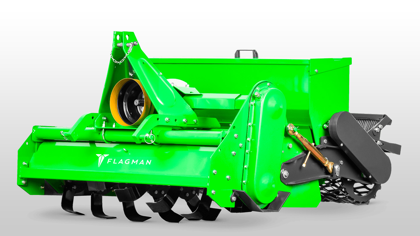 Стоунбурьер с бункером и катком Flagman | Флагман SB145B (1,45 м) 0