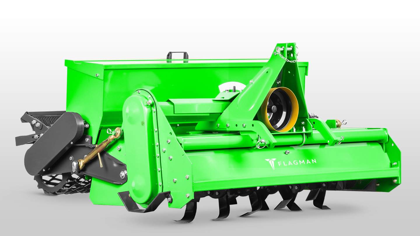 Стоунбурьер с бункером и катком Flagman | Флагман SB145B (1,45 м) 0