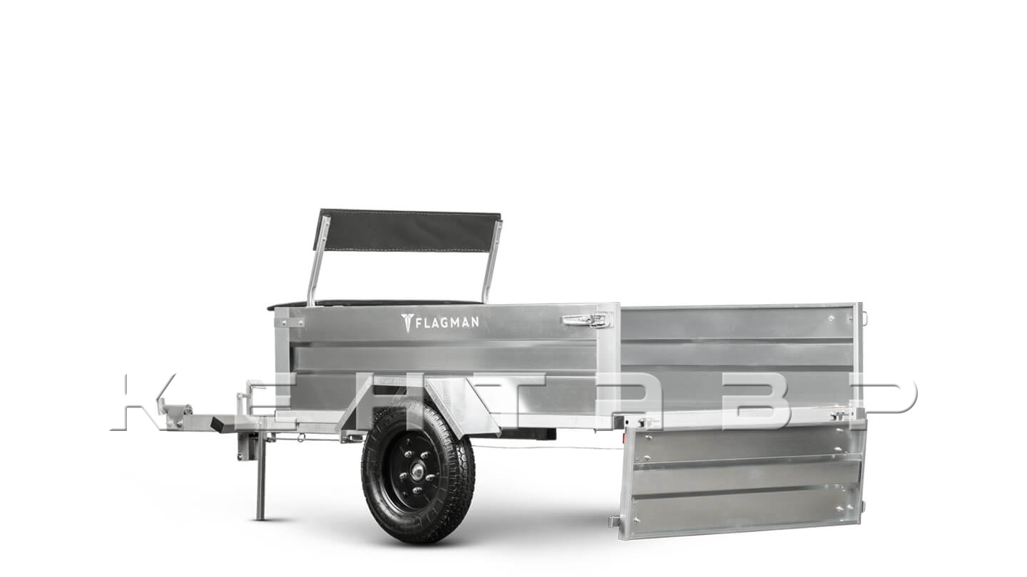 Прицеп Flagman | Флагман ПТМ — 0,5 к мотоблоку/мини-трактору