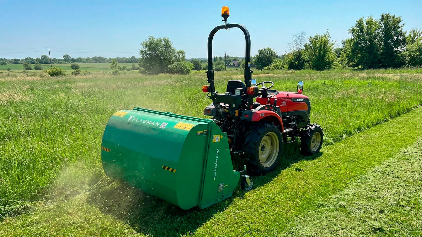 Косилка-измельчитель молотковая с мусоросборником (Мульчер) Flagman | Флагман MG (1,2 м) 0