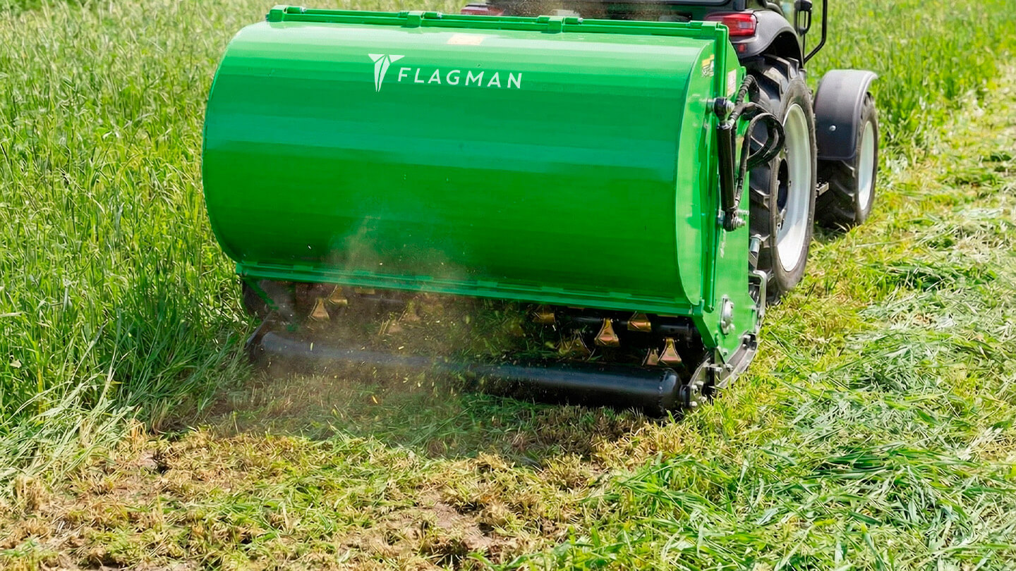 Косилка-измельчитель молотковая с мусоросборником (Мульчер) Flagman | Флагман MG (1,2 м) 0