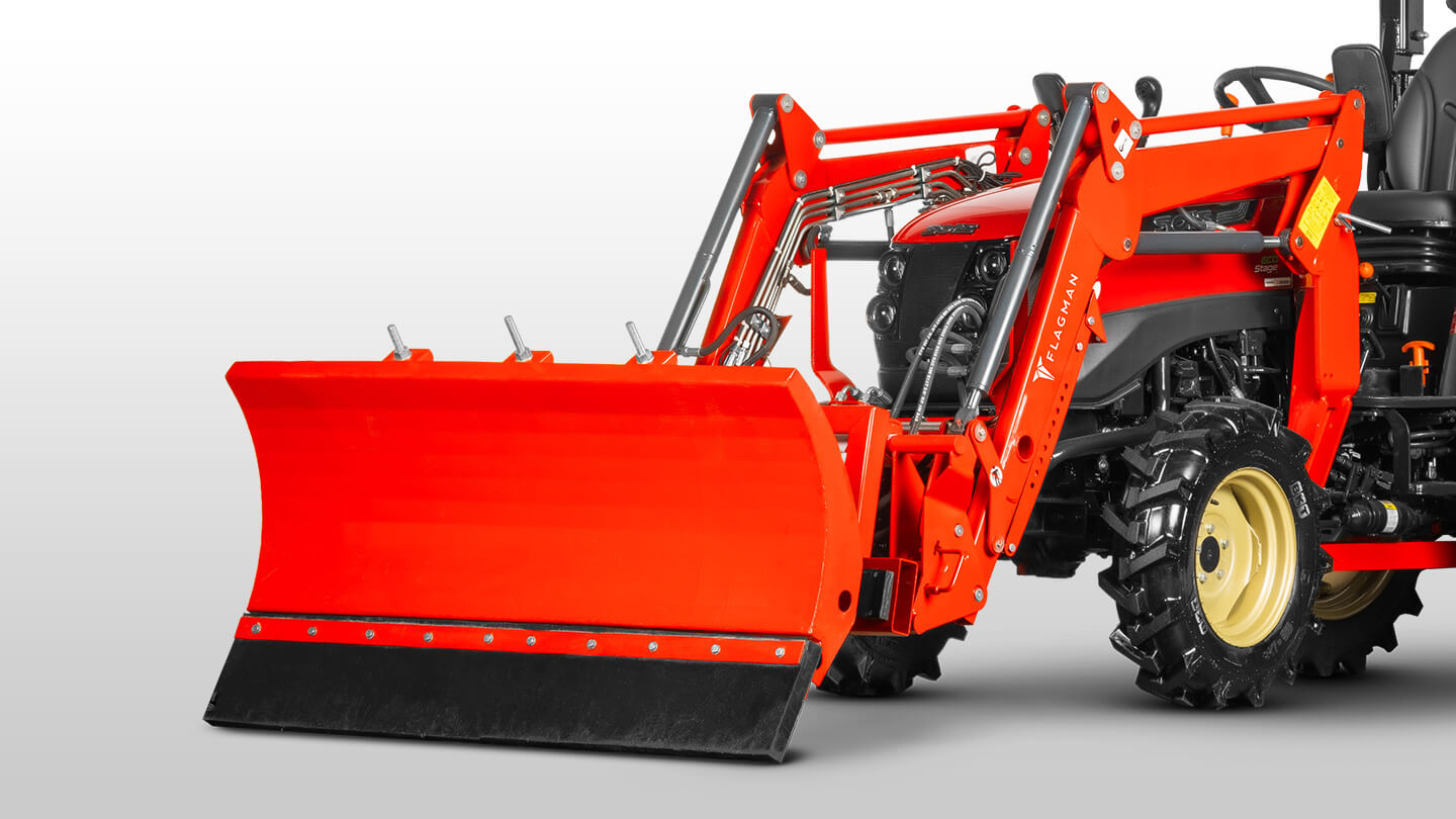 Отвал Flagman | Флагман 03 FP к фронтальному погрузчику с пружинными амор. и гидроповоротом (1,6 м) 0