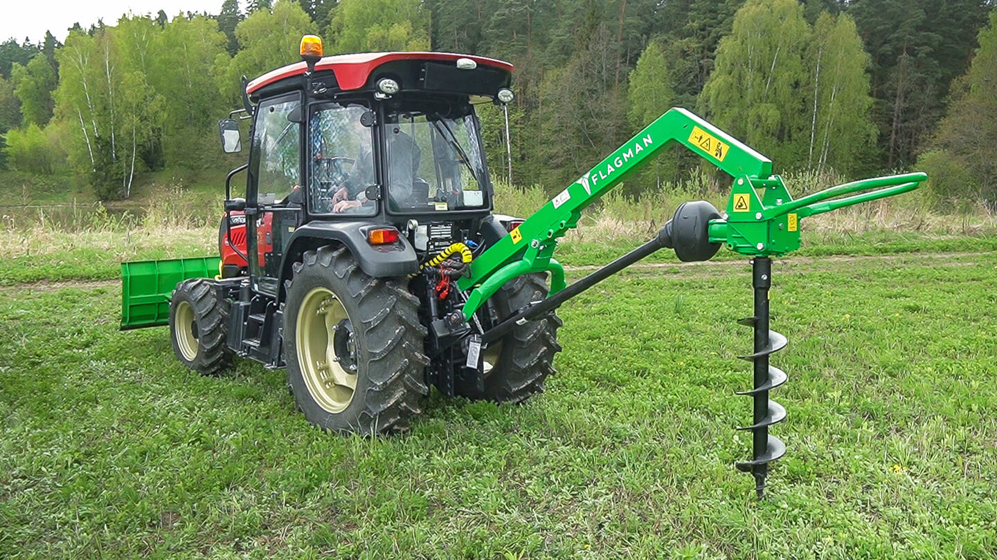 Земляной бур Flagman | Флагман M2 20/60 + (кардан 120см/6х6/усиленный/со шпонкой) 0