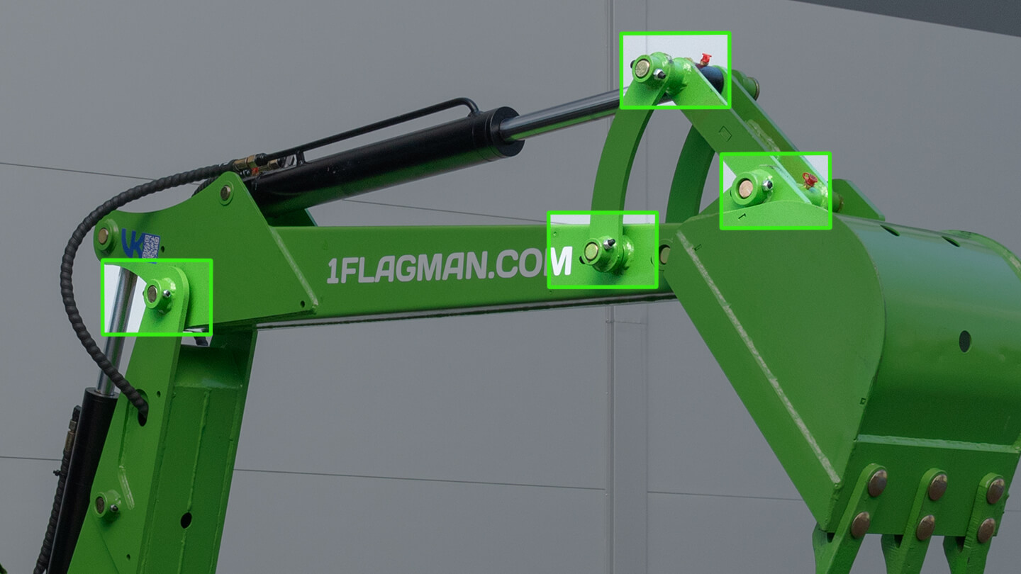 Навесной экскаватор Flagman | Флагман LW7 + захват механический 0