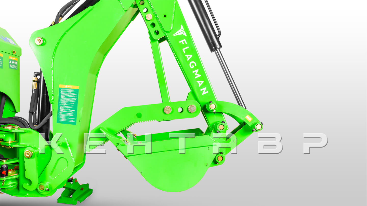 Навесной экскаватор Flagman | Флагман LW5 + захват механический